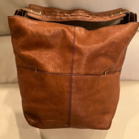 Kooba Large Brown Leather Tote Bag Purse Handbag Boho - Picture 2 of 16